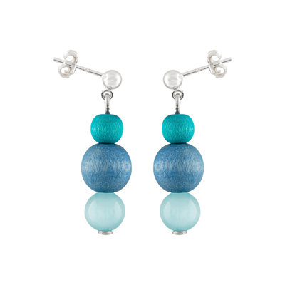 Aarikka Irene Earrings. shades of blue