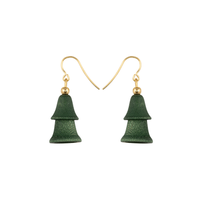 Aarikka Joulupuu Earrings, green/gold