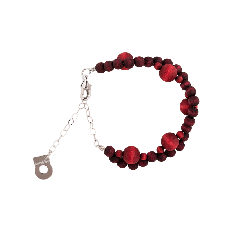Aarikka Moona Bracelet, plum red product photo