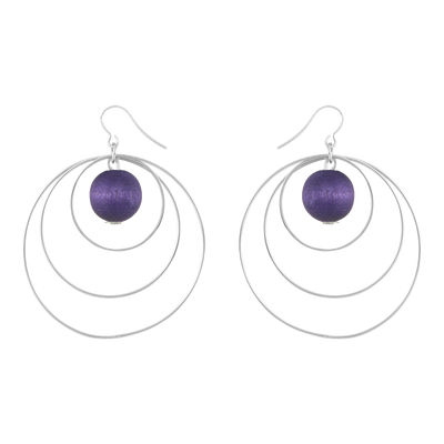 Aarikka Piruetti Earrings purple