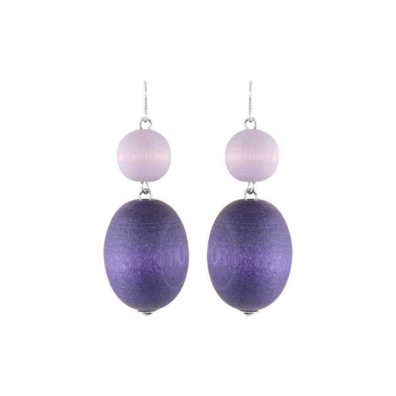 Aarikka Taateli Earrings, purple