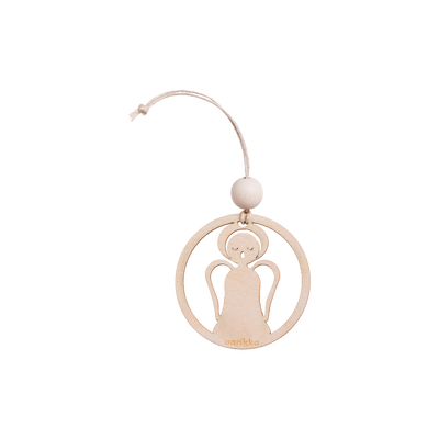 Aarikka Angel Ornament, varnished wood