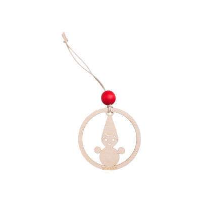 Aarikka Elf Ornament, varnished wood