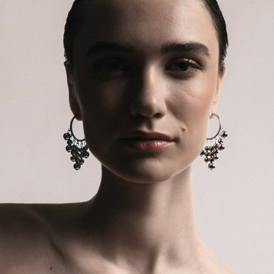 Aarikka Gisella Earrings, silver lifestyle