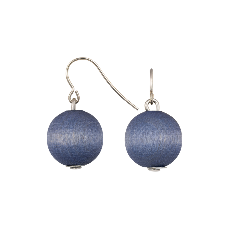 Aarikka Karpalo Earrings, blue-grey