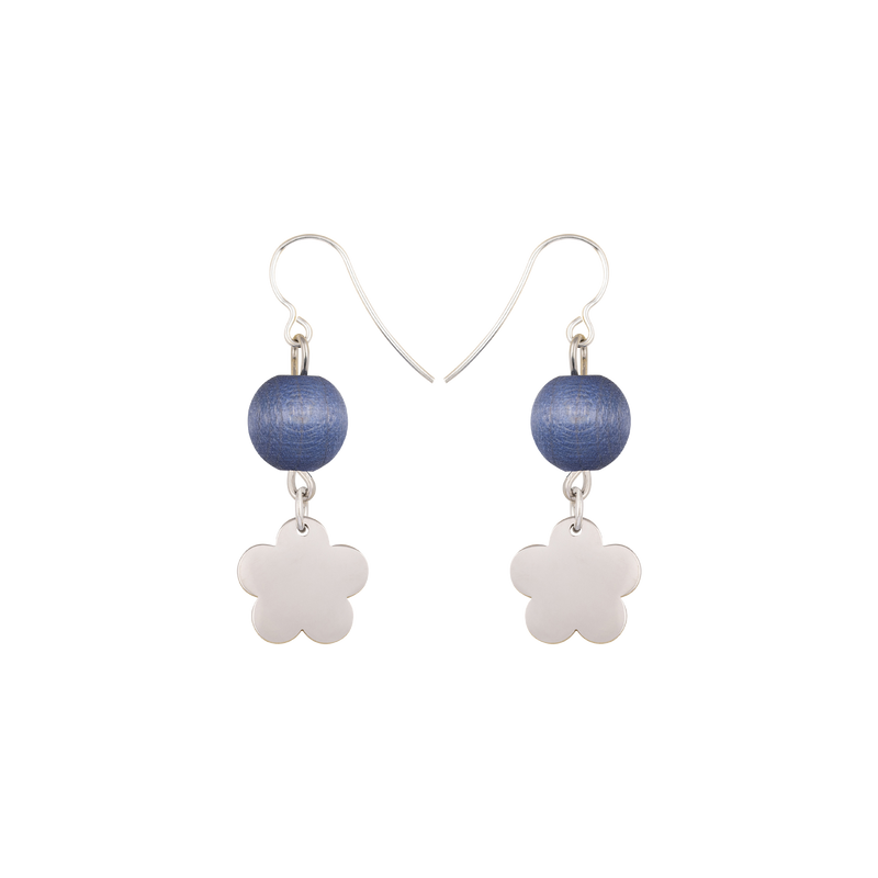 Aarikka Minea Earrings, blue-grey