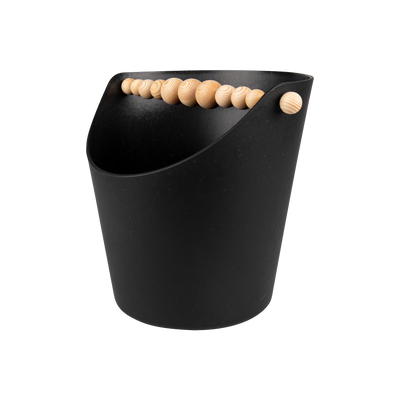 Aarikka Nuppu Sauna Bucket, black / varnished wood