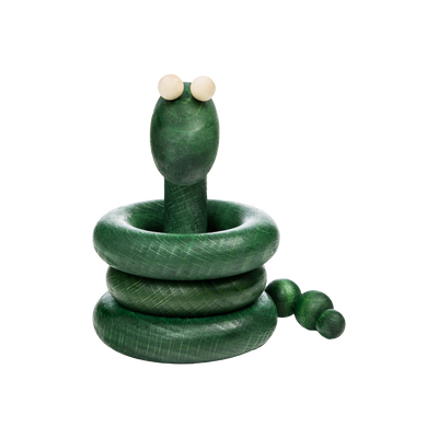 Aarikka Snake Sculpture, green