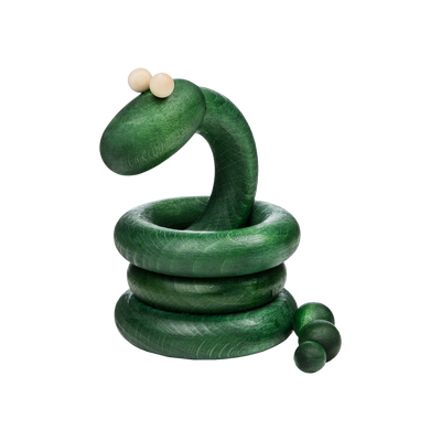 Aarikka Snake Sculpture, green