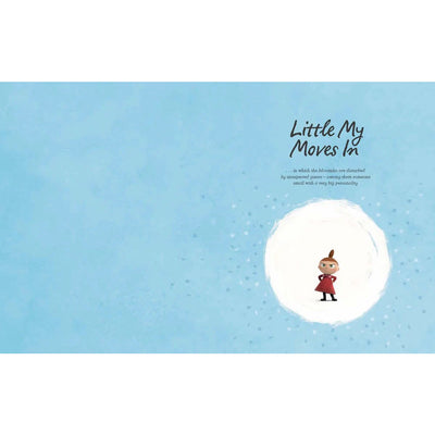 Book cover with a character in a red coat and hat on a blue background