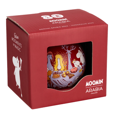Arabia Moomin 2025 Annual Ball Ornament box