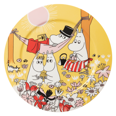 Arabia Moomin Family Time Yellow Serving Plate