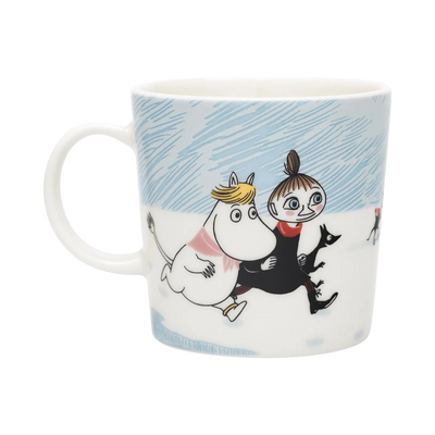 Mug with cartoon characters on a white background