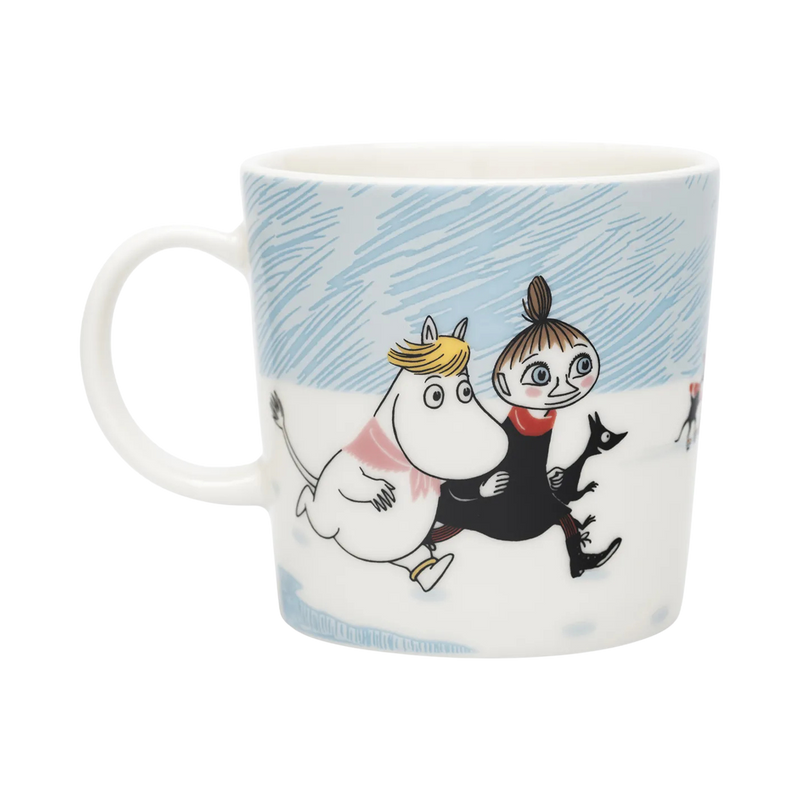 Mug with cartoon characters on a white background