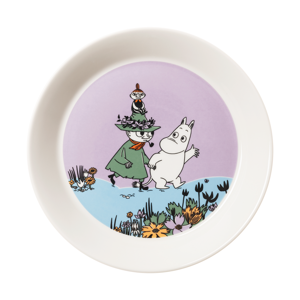 置物 ARABIA Moomin Plate Shell Arabia Moomin Plate - Friends Forever – Touch of Finland
