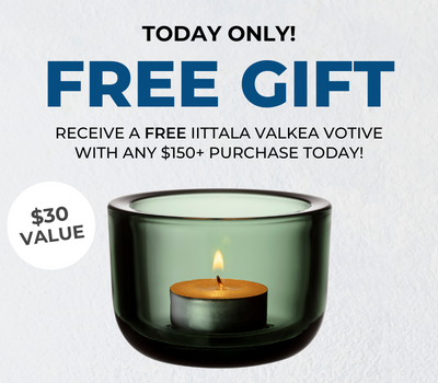 free valkea votive with $150 purchase