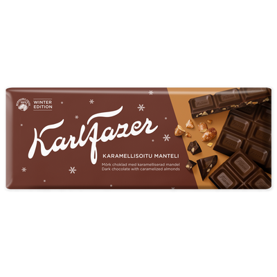 Fazer Dark Chocolate Caramelized Almonds (200g)