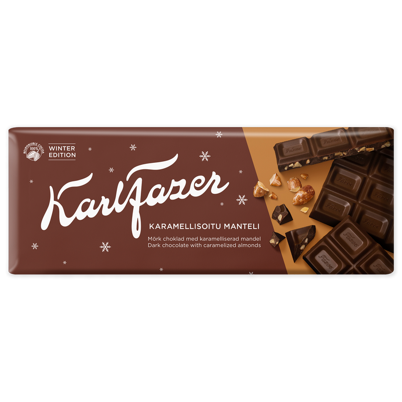 Fazer Dark Chocolate Caramelized Almonds (200g)