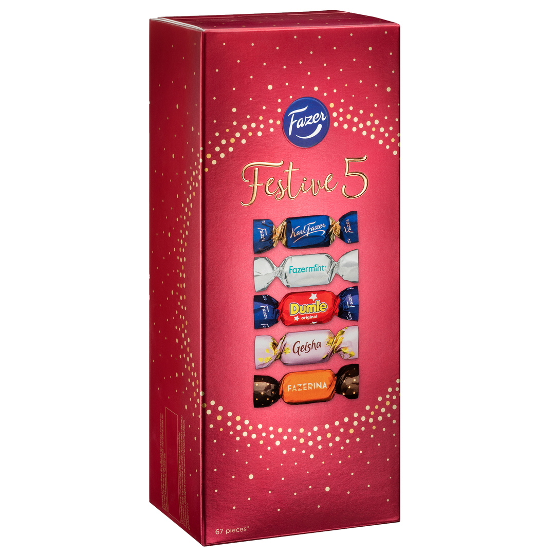 Fazer Festive 5 Chocolates Gift Box (500g) – Touch of Finland