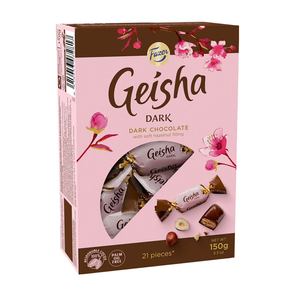 Fazer Geisha Dark Chocolate with Hazelnut Box (150g) – Touch of