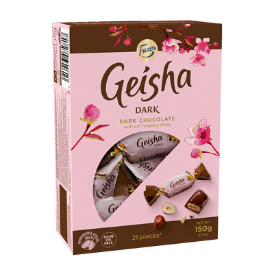 Fazer Geisha Dark Chocolate with Hazelnut Box 150g