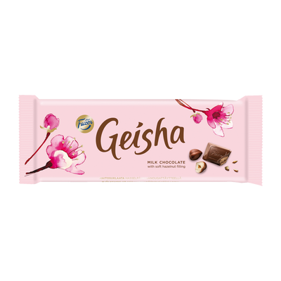 Fazer Geisha Milk Chocolate Soft Hazelnut Filling Bar 100g