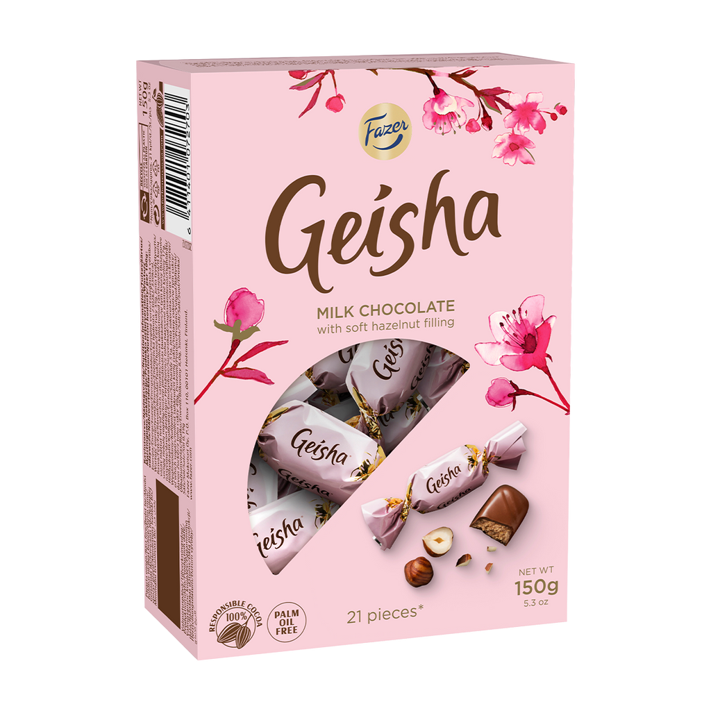 Fazer Geisha Milk Chocolate with Hazelnut Box (150g) – Touch of
