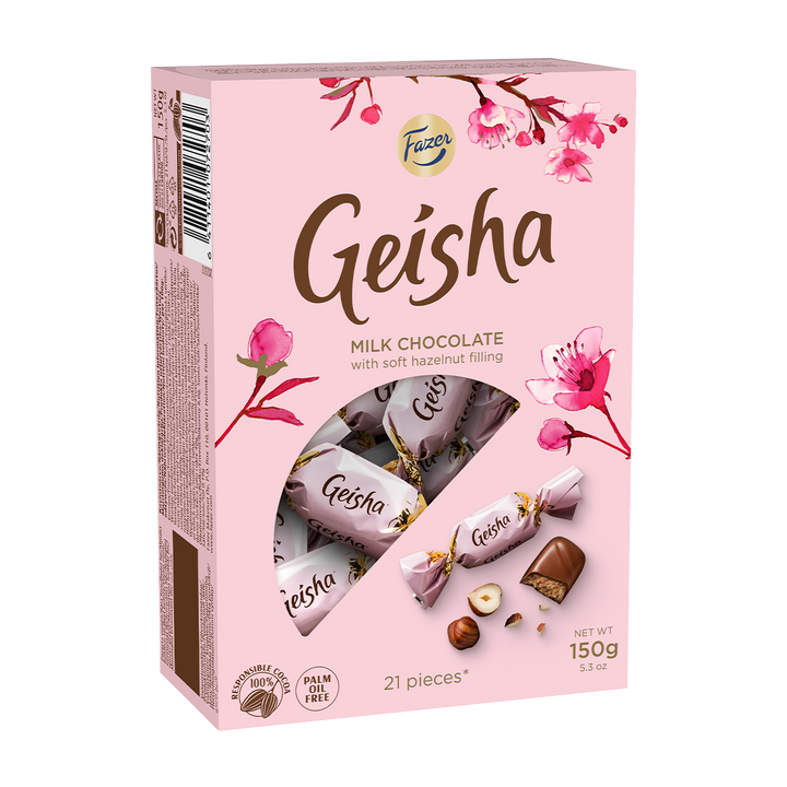 Fazer Geisha Milk Chocolate with Hazelnut Box (150g) – Touch of