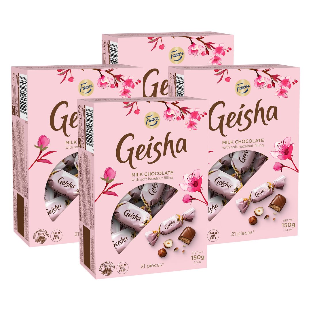 Fazer Geishaミルクチョコレート４個セット 各270g Amazon.com: FAZER Geisha 270g box (SET OF FIVE) : Grocery