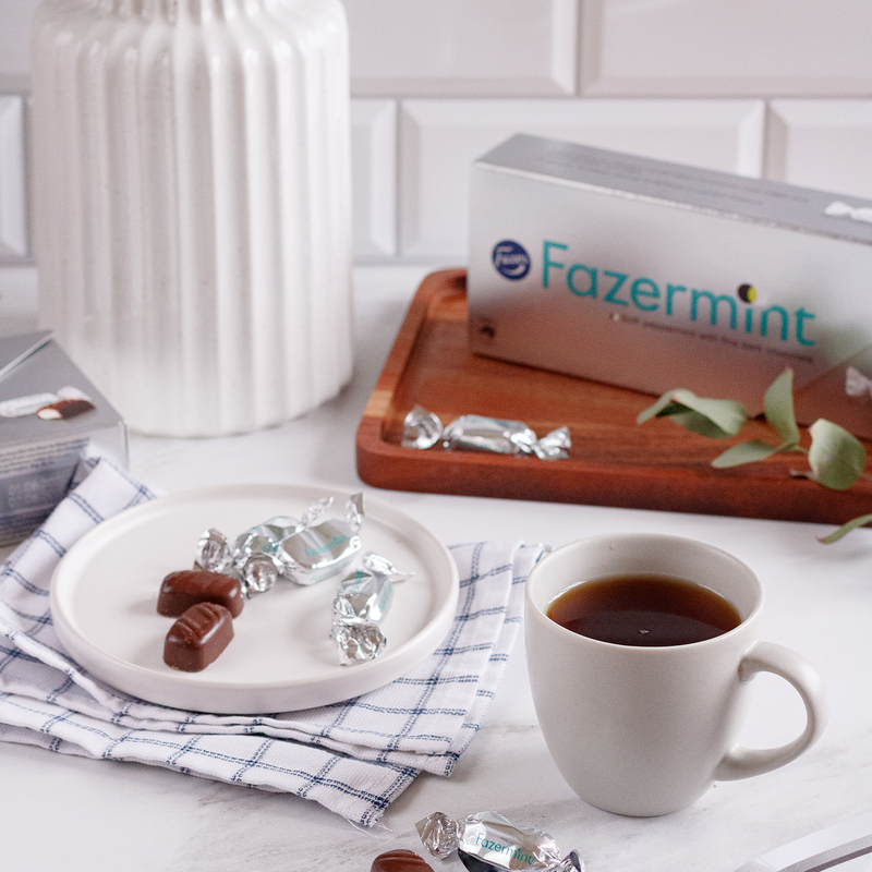 fazermints with coffee