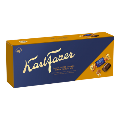 Fazer Salty Toffee Crunch Milk Chocolates Box (250g)