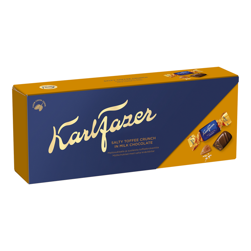 Fazer Salty Toffee Crunch Milk Chocolates Box (250g)