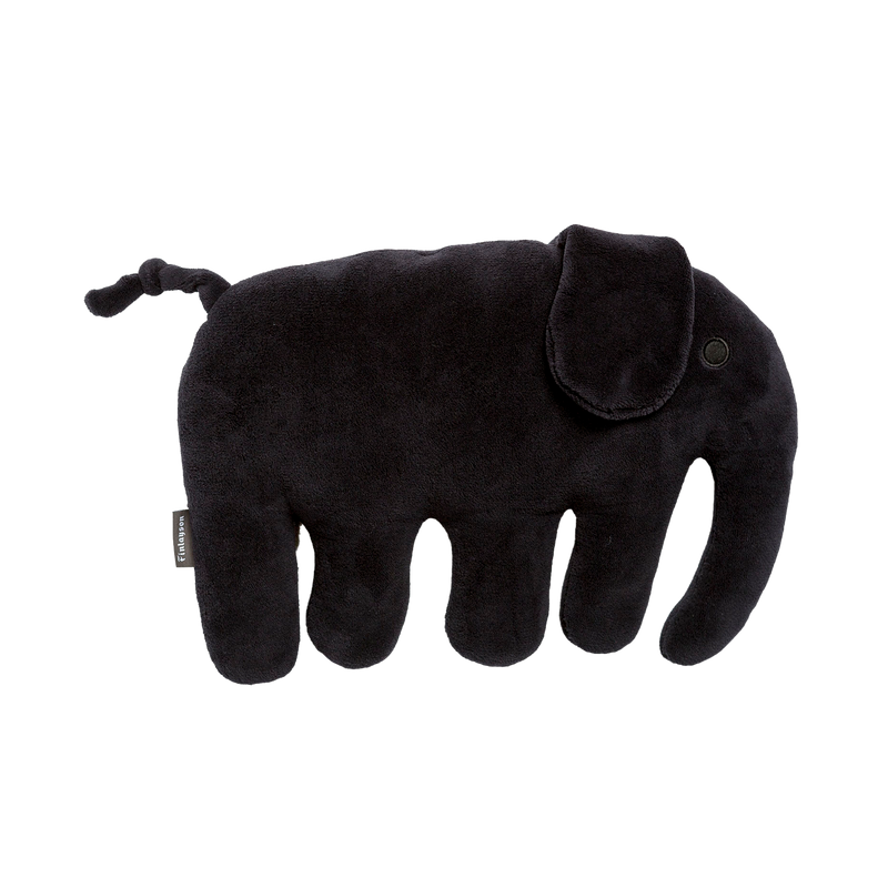 Finlayson Elefantti Plush Pillow, black