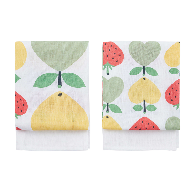 Finlayson Sydänhedelmät Kitchen Towels (Set of 2) folded