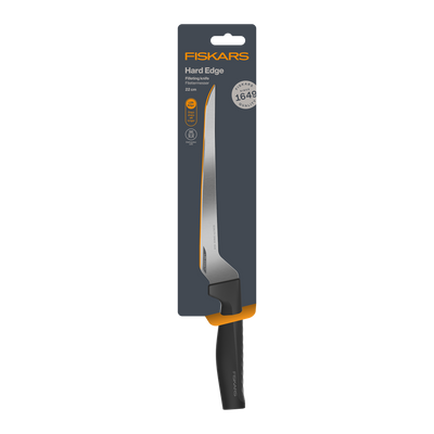 Fiskars hard edge blade packaging on a white background