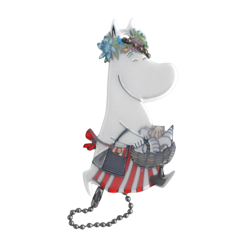 Cartoon character with a flower crown and a basket on a white background