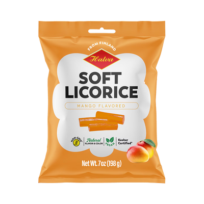 Halva Finnish Soft Licorice Mango (198g)