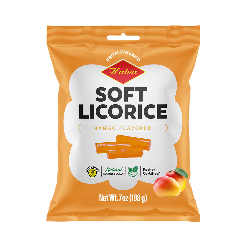 Halva Finnish Soft Licorice Mango (198g)