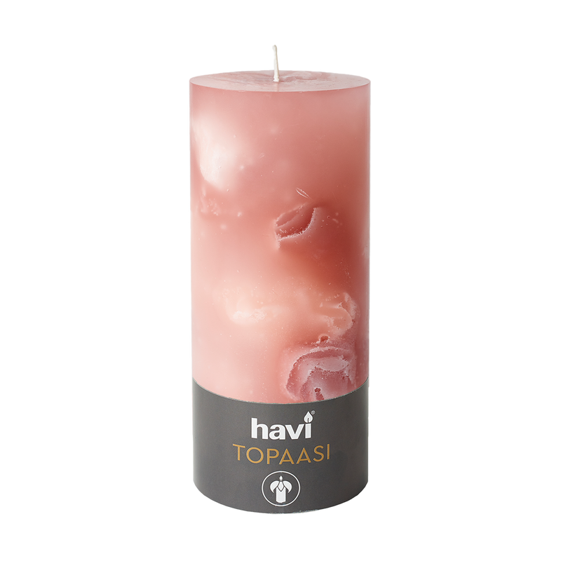 Havi Topaasi Pillar Candle, magnolia