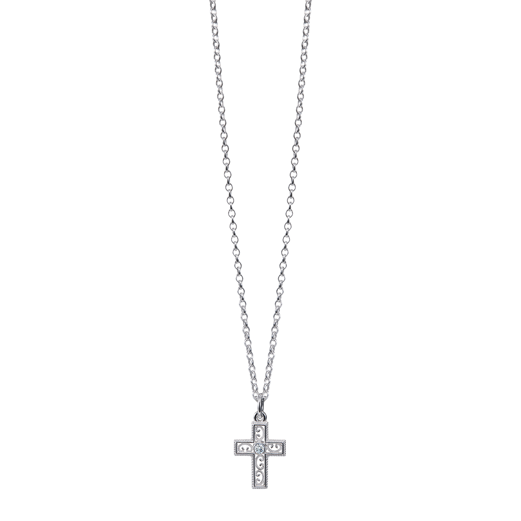 Kalevala Filigree Cross Silver Necklace – Touch of Finland