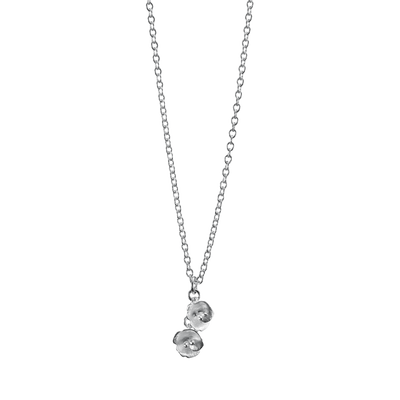 Kalevala Summer Night Rose Silver Necklace