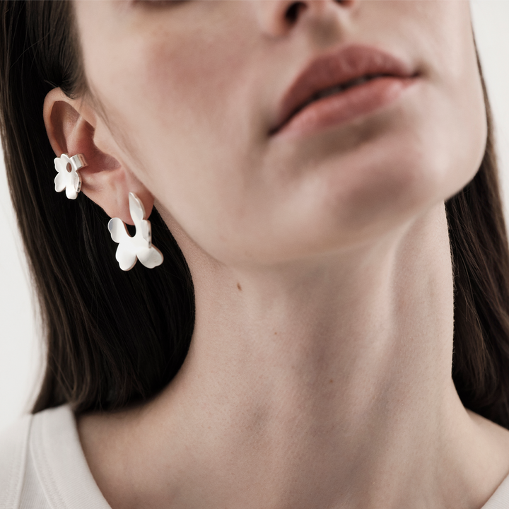 【2024AW】Kalevala x Marimekko/ Unikko ピアス スモール Kalevala x Marimekko Unikko Silver Earrings - Anniversary