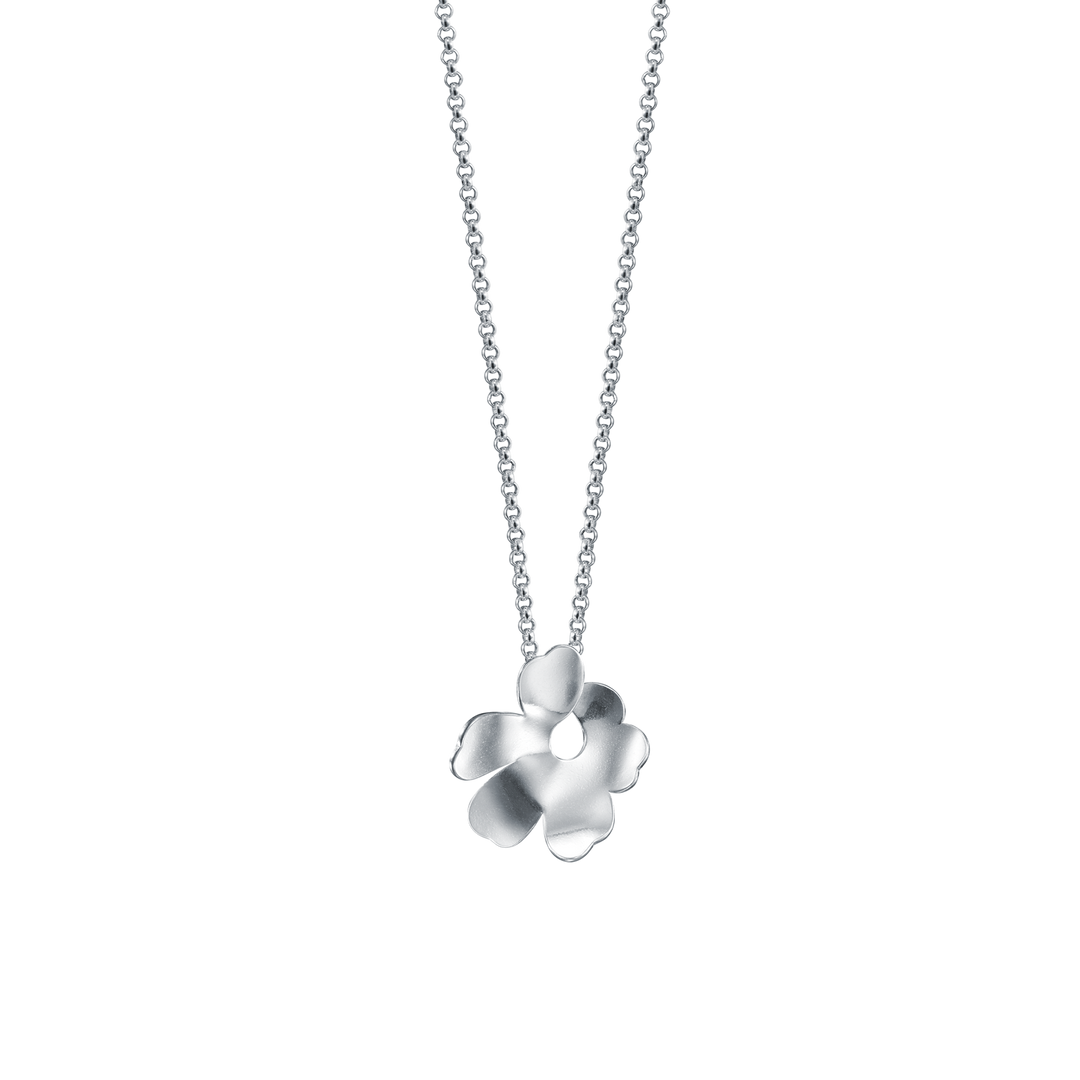 Kalevala x Marimekko Unikko Small Silver Necklace – Touch of Finland Kalevala x Marimekko Unikko Small Silver Necklace – Touch of Finland