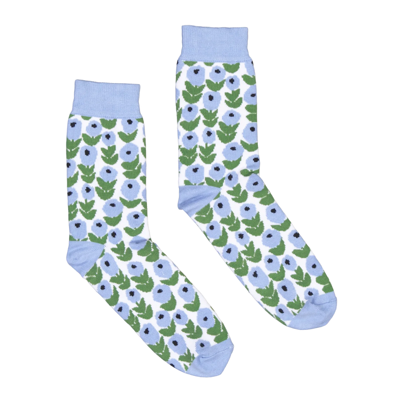 Kauniste Flora Blue Socks