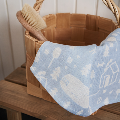 sauna handkerchief made from linen blend