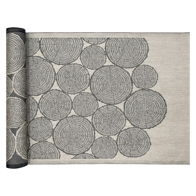 Lapuan Kankurit Motti Sauna Bench Cover, linen/black