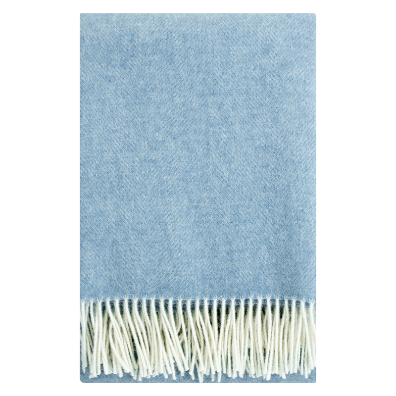 Lapuan Kankurit Arvo Wool Blanket, white/woad