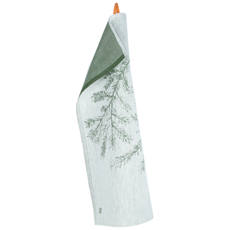 Lapuan Kankurit Havu Kitchen Towel, white/green
