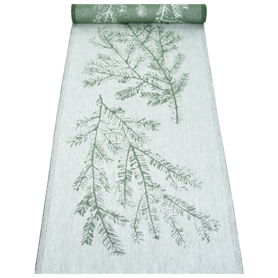 Lapuan Kankurit Havu Table Runner, white/green