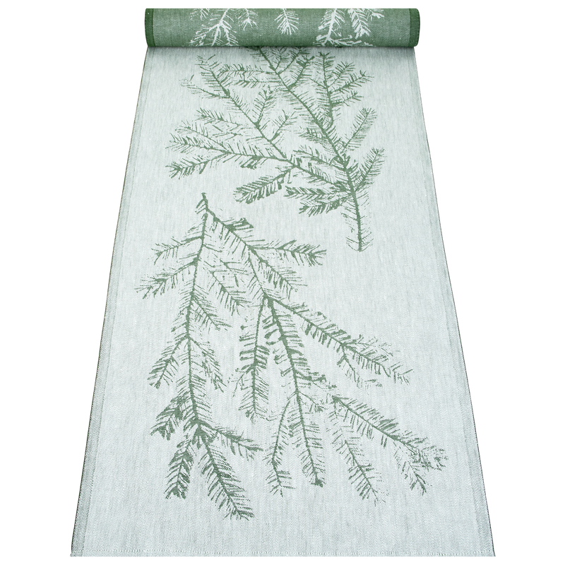 Lapuan Kankurit Havu Table Runner, white/green